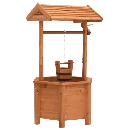 Fir wood well-shaped planter 40x40x84 cm by vidaXL, Lawn Ornaments and Garden Sculptures - Ref: Foro24-47238, Price: 90,65 €,...