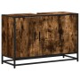 Armario lavabo baño madera ingeniería roble ahumado 90x33x60 cm de , Muebles de baño - Ref: Foro24-849271, Precio: 84,24 €