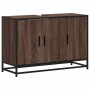 Armario lavabo baño madera ingeniería roble marrón 90x33x60 cm by , Bathroom furniture - Ref: Foro24-849273, Price: 86,67 €, ...