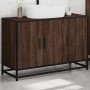 Armario lavabo baño madera ingeniería roble marrón 90x33x60 cm by , Bathroom furniture - Ref: Foro24-849273, Price: 86,67 €, ...