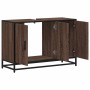 Armario lavabo baño madera ingeniería roble marrón 90x33x60 cm by , Bathroom furniture - Ref: Foro24-849273, Price: 86,67 €, ...