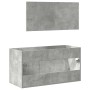 Armario de baño con espejo madera de ingeniería gris hormigón von , Badezimmermöbel - Ref: Foro24-856380, Preis: 81,05 €, Rab...
