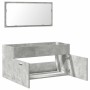 Armario de baño con espejo madera de ingeniería gris hormigón von , Badezimmermöbel - Ref: Foro24-856380, Preis: 81,05 €, Rab...