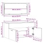 Armario de baño con espejo madera de ingeniería gris hormigón von , Badezimmermöbel - Ref: Foro24-856380, Preis: 81,05 €, Rab...
