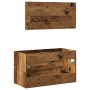 Mueble de baño con espejo de madera antigua madera ingeniería von , Badezimmermöbel - Ref: Foro24-856377, Preis: 88,74 €, Rab...