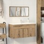 Mueble de baño con espejo de madera ingeniería roble artesanal von , Badezimmermöbel - Ref: Foro24-856382, Preis: 94,88 €, Ra...