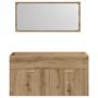 Mueble de baño con espejo de madera ingeniería roble artesanal von , Badezimmermöbel - Ref: Foro24-856382, Preis: 94,88 €, Ra...