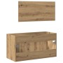 Mueble de baño con espejo de madera ingeniería roble artesanal von , Badezimmermöbel - Ref: Foro24-856382, Preis: 94,88 €, Ra...