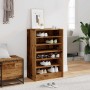 Mueble zapatero madera ingeniería madera envejecida 60x35x92 cm by , Shoe racks and shoe organizers - Ref: Foro24-856702, Pri...
