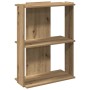 Librería 3 niveles madera ingeniería roble artesanal 60x30x80cm by , Bookcases and shelves - Ref: Foro24-860264, Price: 42,82...