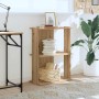 Librería 3 niveles madera ingeniería roble artesanal 60x30x80cm by , Bookcases and shelves - Ref: Foro24-860264, Price: 42,82...
