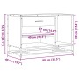 Banco zapatero madera de ingeniería gris sonoma 80x40x53,5 cm by , Benches for halls and storage - Ref: Foro24-849227, Price:...