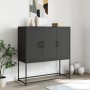 Aparador de acero negro 100,5x39x107 cm de , Aparadores - Ref: Foro24-846536, Precio: 103,83 €, Descuento: %