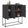 Aparador de acero negro 100,5x39x107 cm de , Aparadores - Ref: Foro24-846536, Precio: 103,83 €, Descuento: %