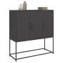 Aparador de acero negro 100,5x39x107 cm de , Aparadores - Ref: Foro24-846536, Precio: 103,83 €, Descuento: %