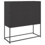 Aparador de acero negro 100,5x39x107 cm de , Aparadores - Ref: Foro24-846536, Precio: 103,83 €, Descuento: %