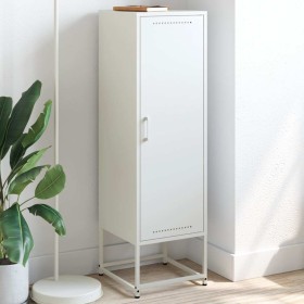 Aparador de acero blanco 36x39x123 cm de , Aparadores - Ref: Foro24-846529, Precio: 88,54 €, Descuento: %