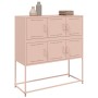 Aparador de acero laminado en frío rosa 100,5x39x107 cm by , Sideboards - Ref: Foro24-846597, Price: 109,11 €, Discount: %