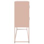 Aparador de acero laminado en frío rosa 100,5x39x107 cm by , Sideboards - Ref: Foro24-846597, Price: 109,11 €, Discount: %