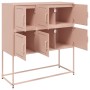 Aparador de acero laminado en frío rosa 100,5x39x107 cm by , Sideboards - Ref: Foro24-846597, Price: 109,11 €, Discount: %