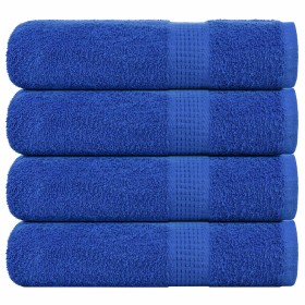 Toallas de ducha 4 uds 100% algodón azul 70x140 cm 360 gsm by , Towels - Ref: Foro24-136714, Price: 41,31 €, Discount: %