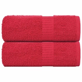 Toallas 2 uds 100% algodón rojo 30x30 cm 360 gsm de , Toallas - Ref: Foro24-136920, Precio: 11,06 €, Descuento: %