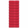 Toallas 10 uds 100% algodón rojo 30x30 cm 360 gsm de , Toallas - Ref: Foro24-136922, Precio: 20,69 €, Descuento: %