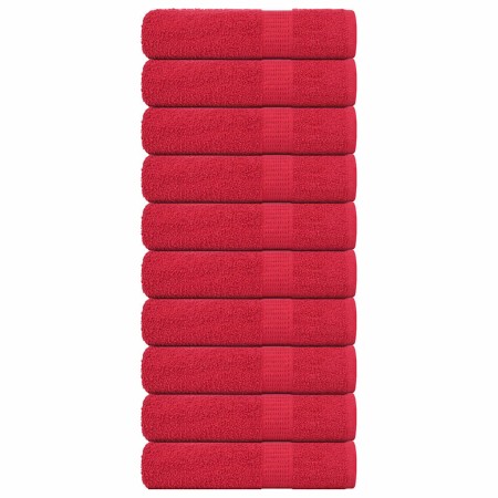 Toallas de baño 10 uds rojo 100x150 cm 360 gsm 100% algodón de , Toallas - Ref: Foro24-136934, Precio: 100,36 €, Descuento: %