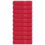 Toallas de baño 10 uds rojo 100x150 cm 360 gsm 100% algodón de , Toallas - Ref: Foro24-136934, Precio: 100,36 €, Descuento: %