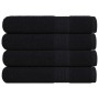 Toallas de sauna 4 uds 100% algodón negro 80x200 cm 360 gsm de , Toallas - Ref: Foro24-136960, Precio: 54,97 €, Descuento: %