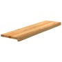 Peldaños de escalera 2 uds madera maciza roble marrón claro de , Alfombrillas para escalones - Ref: Foro24-3283793, Precio: 1...