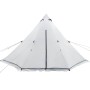 Tienda familiar tipi 6 personas tela opaca impermeable blanca de , Tiendas de campaña - Ref: Foro24-4009448, Precio: 325,54 €...