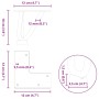 Patas de mesa tipo horquilla 4 uds acero macizo antracita 10 cm by , Table legs - Ref: Foro24-4012430, Price: 29,38 €, Discou...