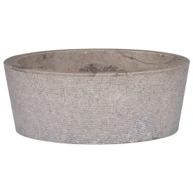 Waschbecken aus grauem Marmor Ø40x15 cm von vidaXL, Sinkt - Ref: Foro24-149179, Preis: 133,80 €, Rabatt: %
