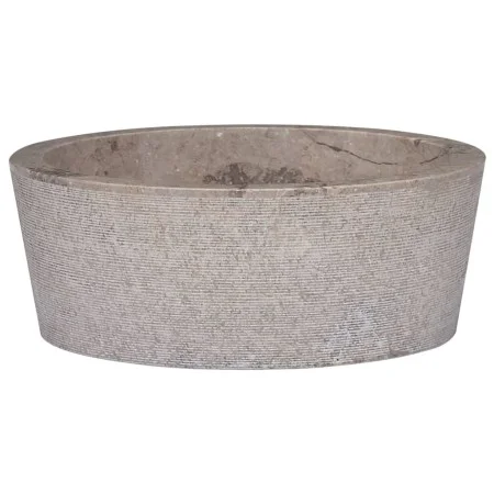 Waschbecken aus grauem Marmor Ø40x15 cm von vidaXL, Sinkt - Ref: Foro24-149179, Preis: 133,80 €, Rabatt: %