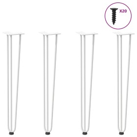 Patas de mesa tipo horquilla 4 uds acero macizo blanco 72 cm von , Tischbeine - Ref: Foro24-4012445, Preis: 80,47 €, Rabatt: %