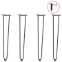 Patas de mesa tipo horquilla 4 uds acero macizo antracita 72 cm by , Table legs - Ref: Foro24-4012426, Price: 57,97 €, Discou...