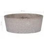 Lavabo gris mármol Ø40x15 cm de vidaXL, Lavabos - Ref: Foro24-149179, Precio: 133,80 €, Descuento: %