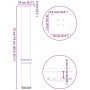 Patas para mesa de centro 4 uds acero antracita 72-74 cm by , Table legs - Ref: Foro24-4012470, Price: 88,45 €, Discount: %