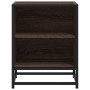 Mesita de noche madera ingeniería roble marrón 40x31x50cm metal by , Nightstands - Ref: Foro24-848707, Price: 37,15 €, Discou...