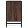 Mesita de noche madera ingeniería roble marrón 40x31x50cm metal by , Nightstands - Ref: Foro24-848707, Price: 37,15 €, Discou...
