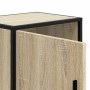 Mesita de noche madera ingeniería roble sonoma 40x31x50cm metal by , Nightstands - Ref: Foro24-848711, Price: 36,92 €, Discou...