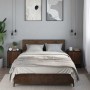 Mesitas noche 2 uds madera ingeniería marrón roble 40x31x50 cm by , Nightstands - Ref: Foro24-848718, Price: 66,51 €, Discoun...