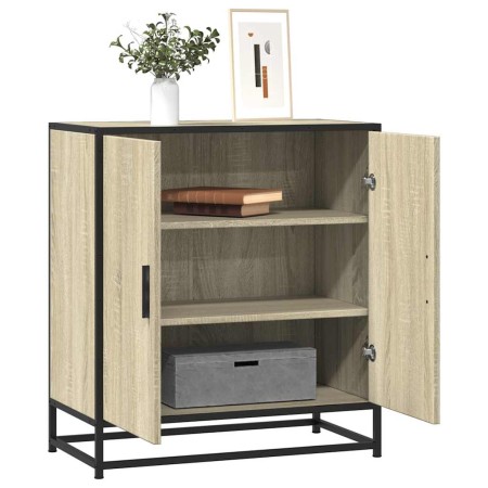 Aparador madera ingeniería y metal roble Sonoma 68x35x76 cm von , Sideboards - Ref: Foro24-848965, Preis: 77,16 €, Rabatt: %