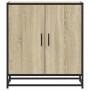 Aparador madera ingeniería y metal roble Sonoma 68x35x76 cm von , Sideboards - Ref: Foro24-848965, Preis: 77,16 €, Rabatt: %