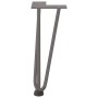 Patas mesa tipo horquilla 4 uds acero macizo acero natural 30cm by , Table legs - Ref: Foro24-4012439, Price: 49,89 €, Discou...
