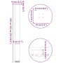 Patas para mesa de centro 4 uds acero acero natural 100-102 cm de , Patas para mesas - Ref: Foro24-4012479, Precio: 106,35 €,...