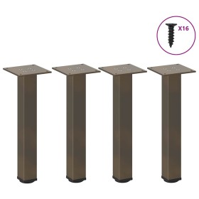 Patas para mesa de centro 4 uds acero acero natural 30-32 cm von , Tischbeine - Ref: Foro24-4012451, Preis: 36,78 €, Rabatt: %