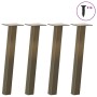 Patas para mesa de centro 4 uds acero acero natural 30 cm by , Table legs - Ref: Foro24-4012487, Price: 36,54 €, Discount: %