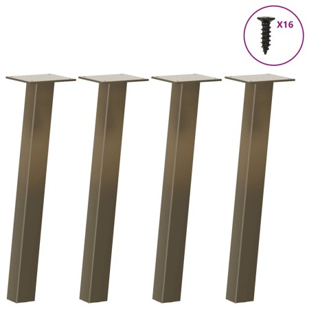 Patas para mesa de centro 4 uds acero acero natural 42 cm von , Tischbeine - Ref: Foro24-4012491, Preis: 45,87 €, Rabatt: %